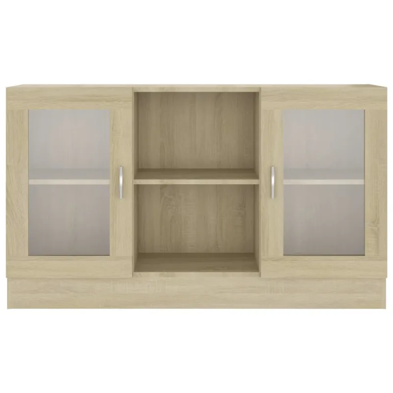 Vitrininė spintelė, ąžuolo, 120x30,5x70cm, apdirbta mediena