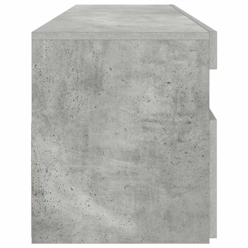 TV spintelė su LED apšvietimu, betono pilka, 90x35x40cm