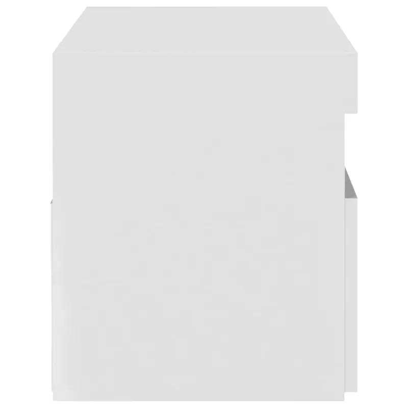 Televizoriaus spintelė su LED apšvietimu, balta, 75x35x40cm