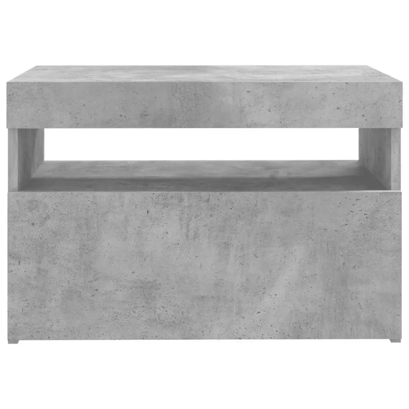 Televizoriaus spintelė su LED, betono pilka, 60x35x40cm