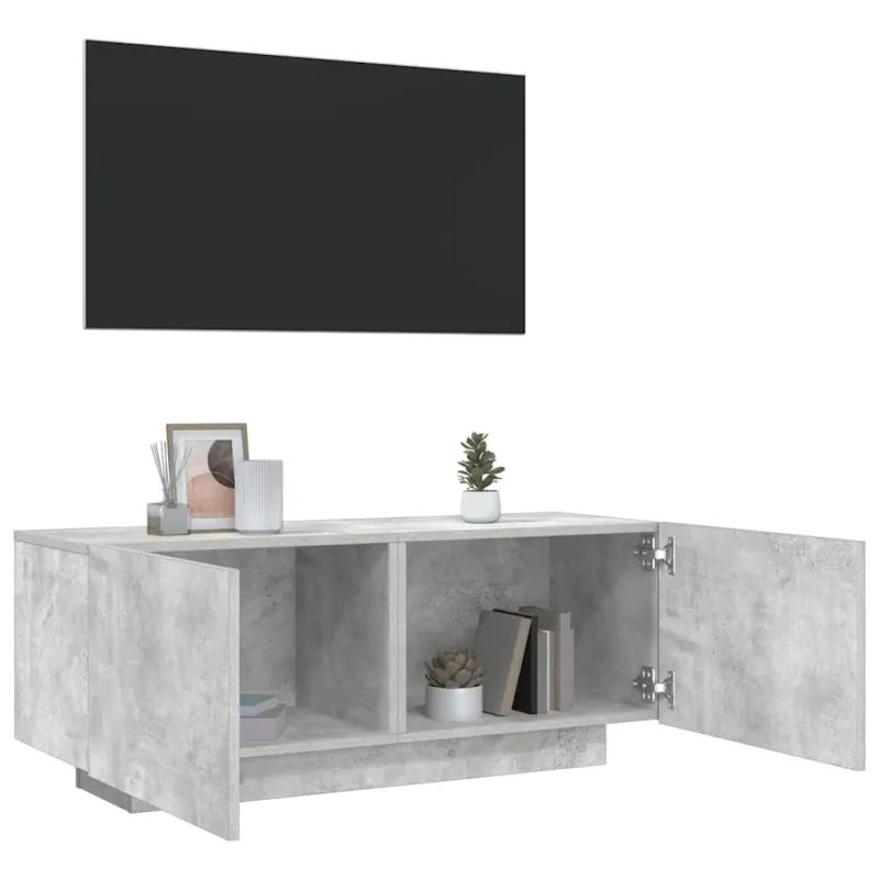 Televizoriaus spintelė, betono pilka, 100x35x40cm, mediena