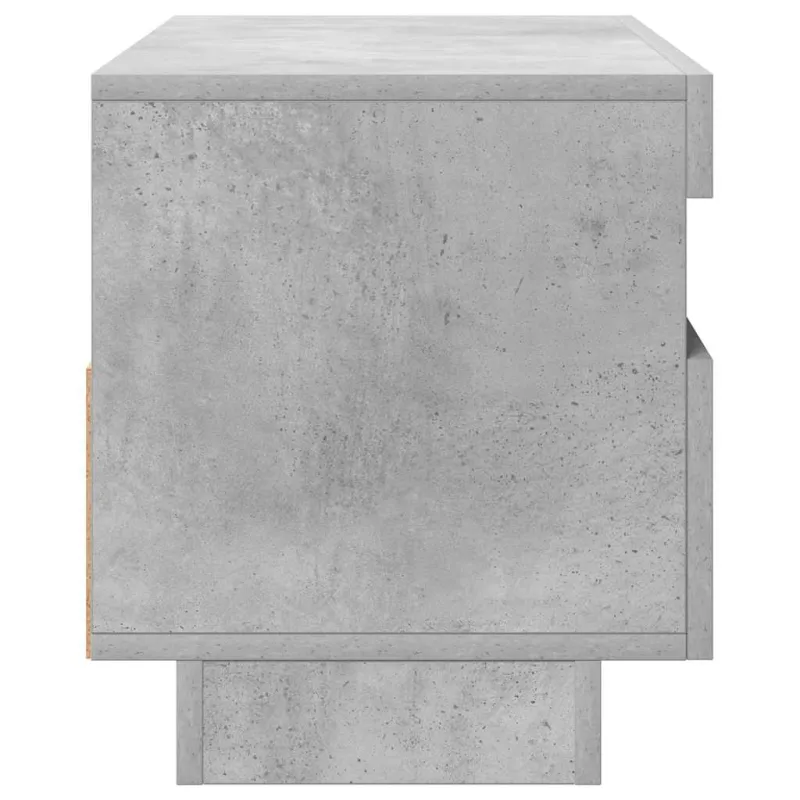 Televizoriaus spintelė su LED, betono pilka, 80x35x40cm