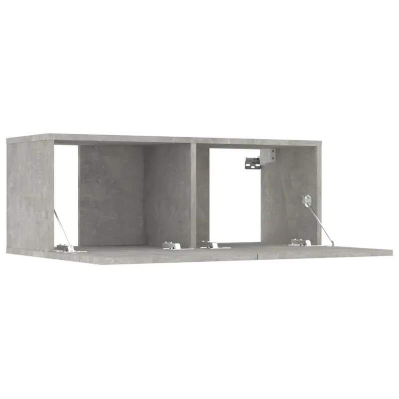 Televizoriaus spintelės, 2vnt., betono, 80x30x30cm, mediena