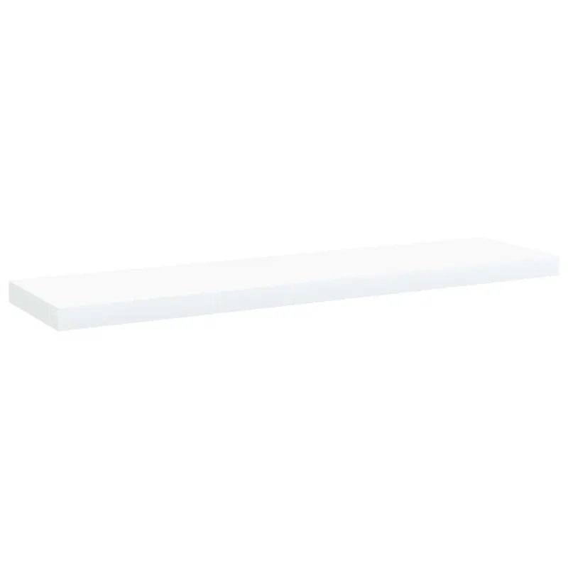 Knygų lentynos plokštės, 4vnt., baltos, 40x10x1,5cm, MDP