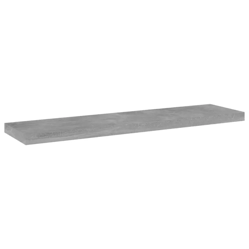 Knygų lentynos plokštės, 4vnt., betono pilkos, 40x10x1,5cm, MDP