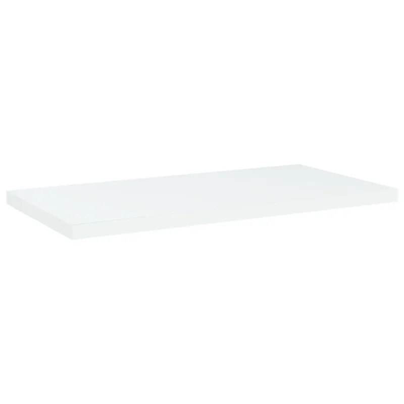 Knygų lentynos plokštės, 4vnt., baltos, 40x20x1,5cm, MDP