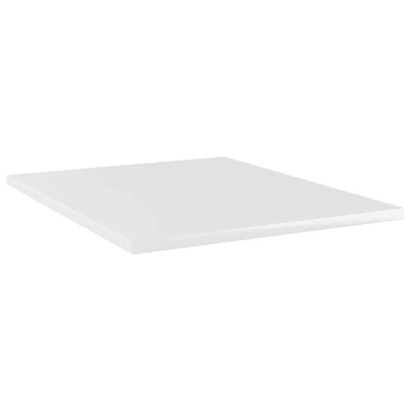 Knygų lentynos plokštės, 8vnt., baltos, 40x50x1,5cm, MDP