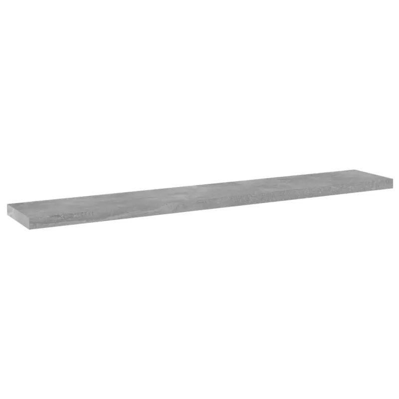 Knygų lentynos plokštės, 4vnt., betono pilkos, 60x10x1,5cm, MDP