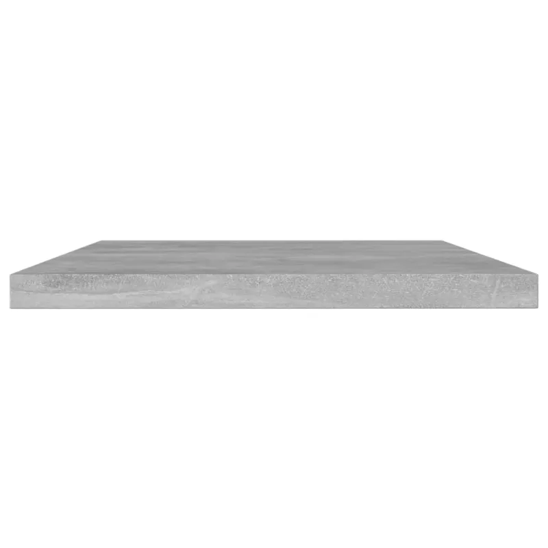Knygų lentynos plokštės, 8vnt., betono pilkos, 60x10x1,5cm, MDP