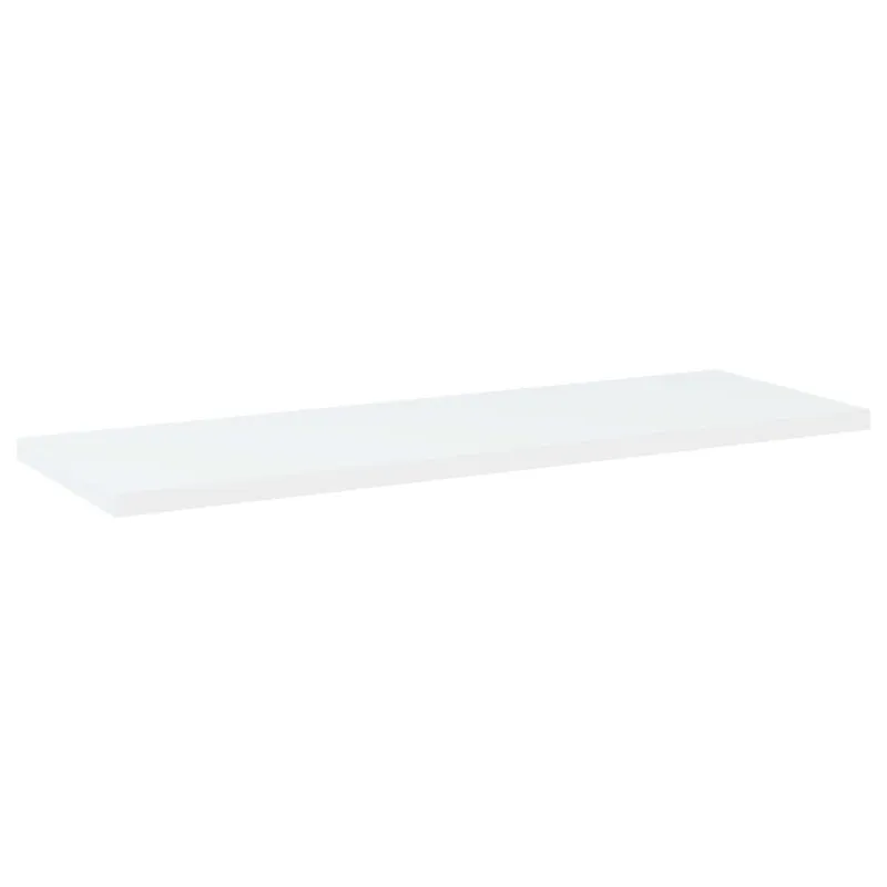 Knygų lentynos plokštės, 4vnt., baltos, 60x20x1,5cm, MDP