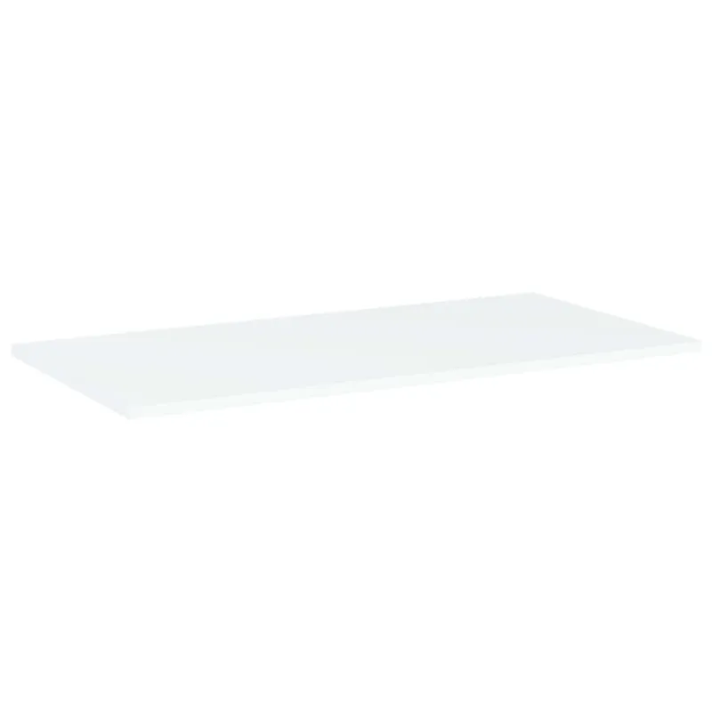 Knygų lentynos plokštės, 4vnt., baltos, 80x40x1,5cm, MDP