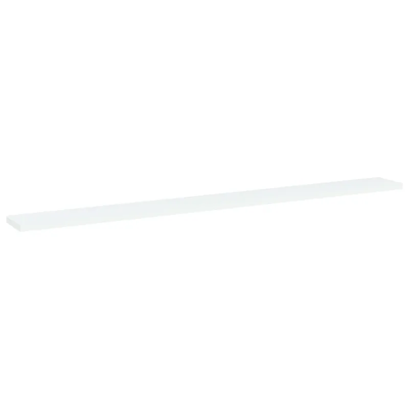 Knygų lentynos plokštės, 4vnt., baltos, 100x10x1,5cm, MDP