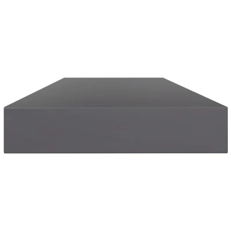 Knygų lentynos plokštės, 4vnt., pilkos, 100x10x1,5cm, MDP