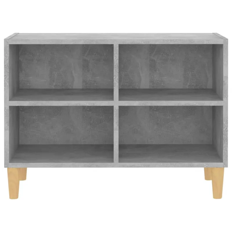 TV spintelė su medinėmis kojelėmis, pilka, 69,5x30x50cm
