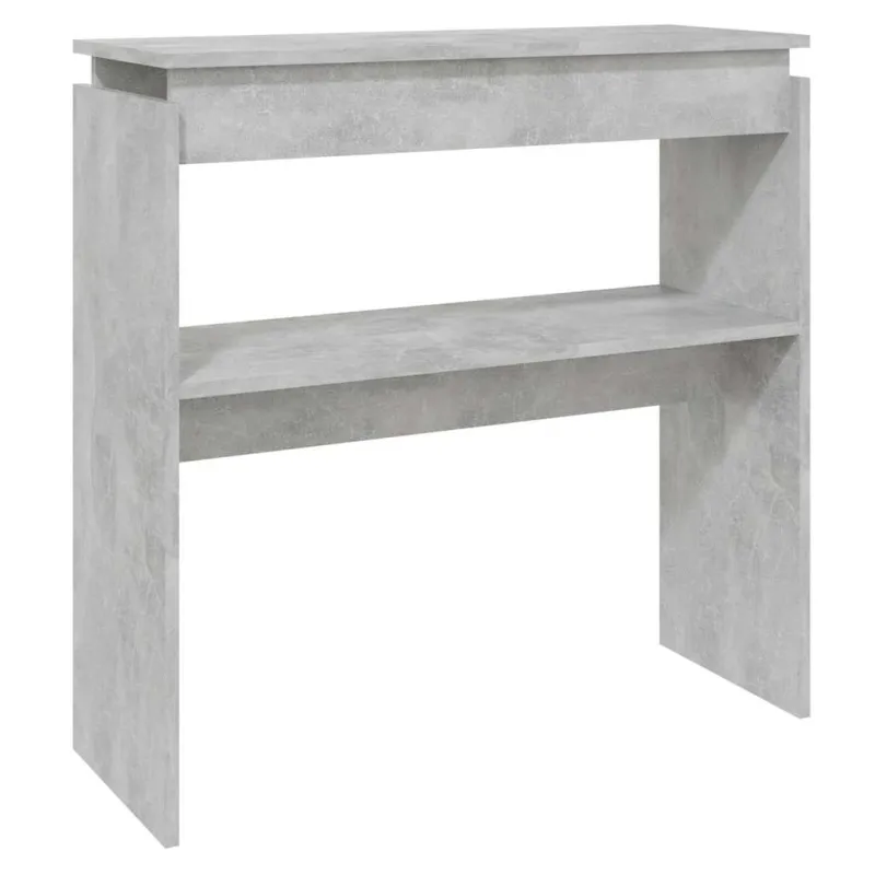 Konsolinis staliukas, betono, 80x30x80cm, apdirbta mediena