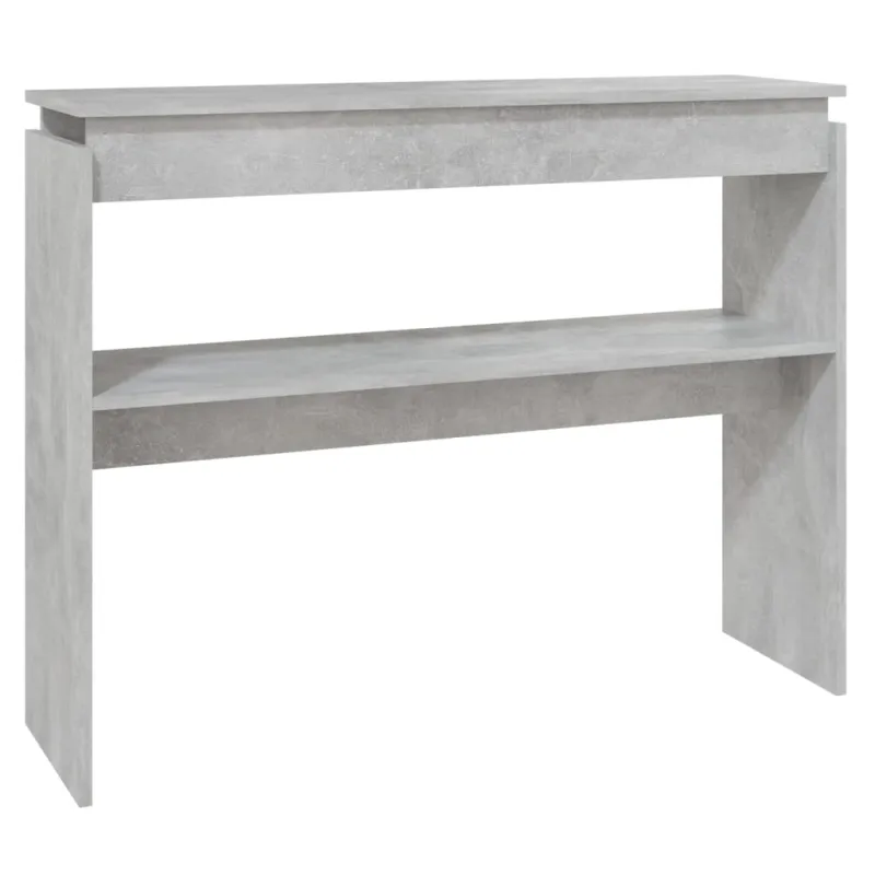 Konsolinis staliukas, betono, 102x30x80cm, apdirbta mediena