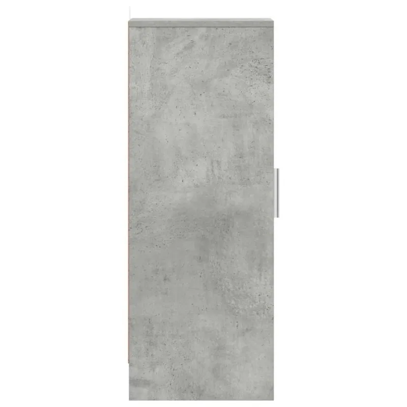 Spintelė batams, betono pilka, 32x35x92cm, apdirbta mediena