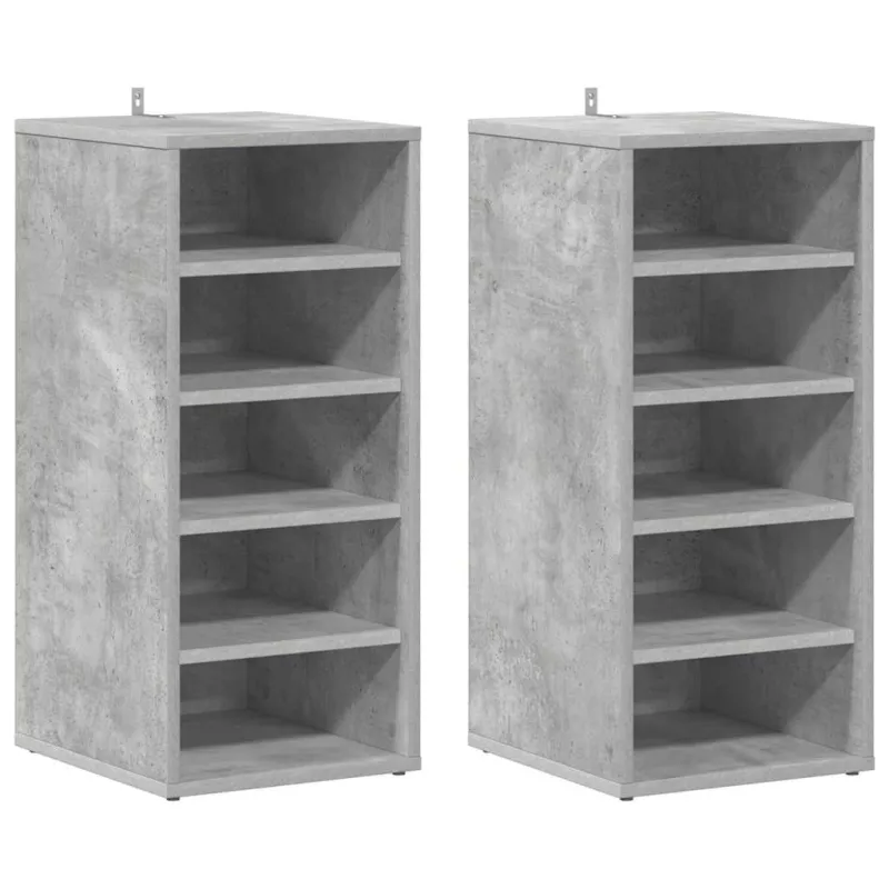 Spintelės batams, 2vnt., betono, 31,5x35x70cm, apdirbta mediena