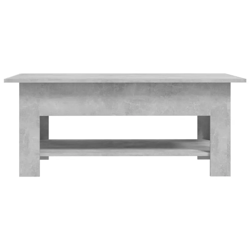 Kavos staliukas, betono pilkas, 102x55x42cm, apdirbta mediena