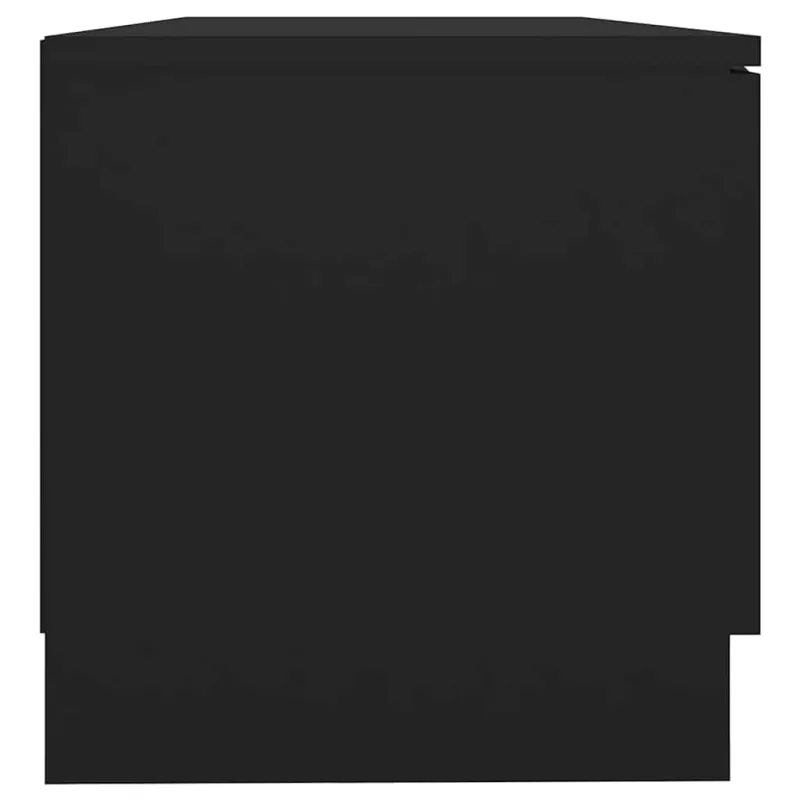 Televizoriaus spintelės, 2vnt., juodos, 80x35x36,5cm, mediena