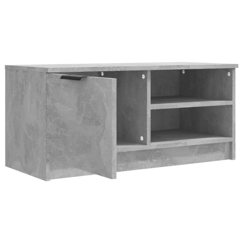 Televizoriaus spintelės, 2vnt., pilkos, 80x35x36,5cm, mediena