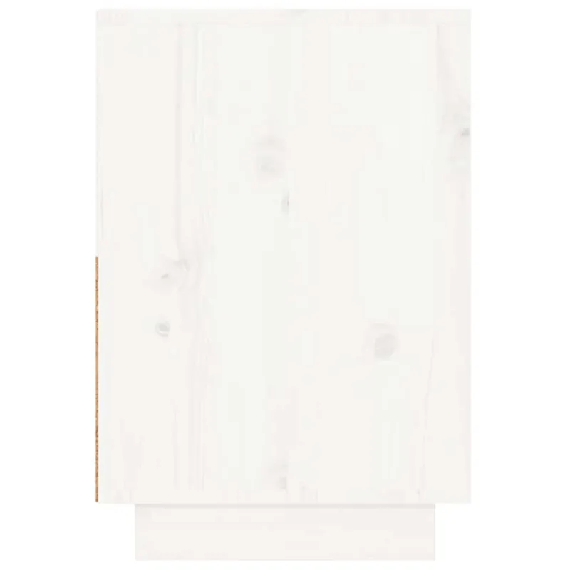 Naktinės spintelės, 2vnt., baltos, 60x34x51cm, pušies masyvas