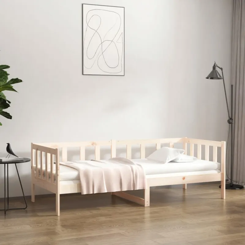 Lova be čiužinio, 80x200cm, pušies medienos masyvas