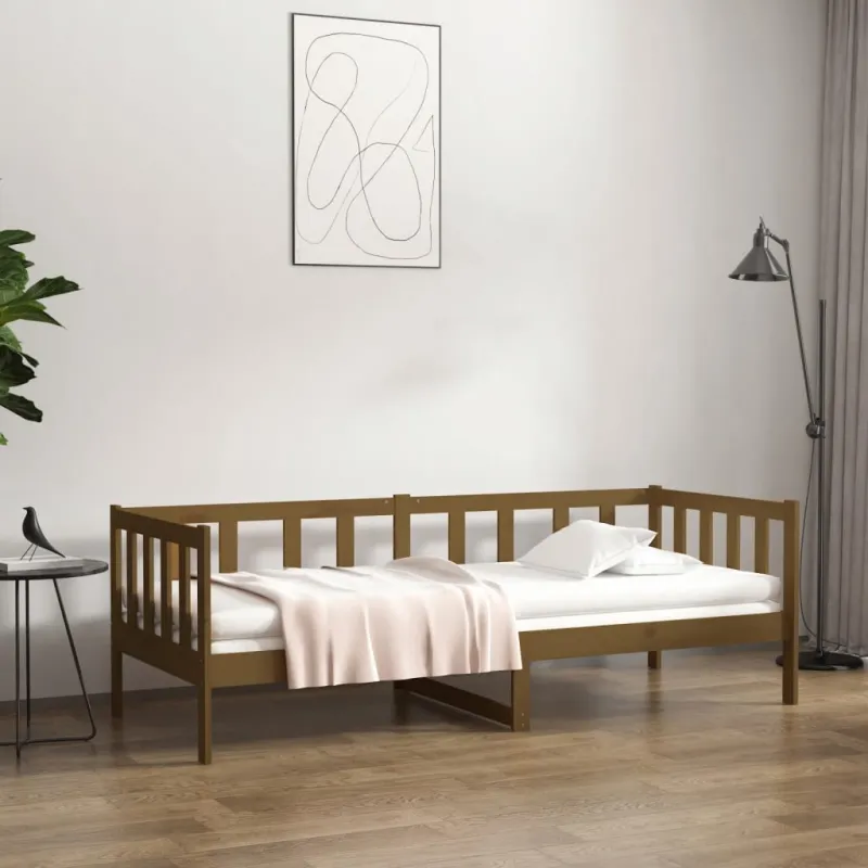 Lova, medaus rudos spalvos, 80x200cm, pušies medienos masyvas