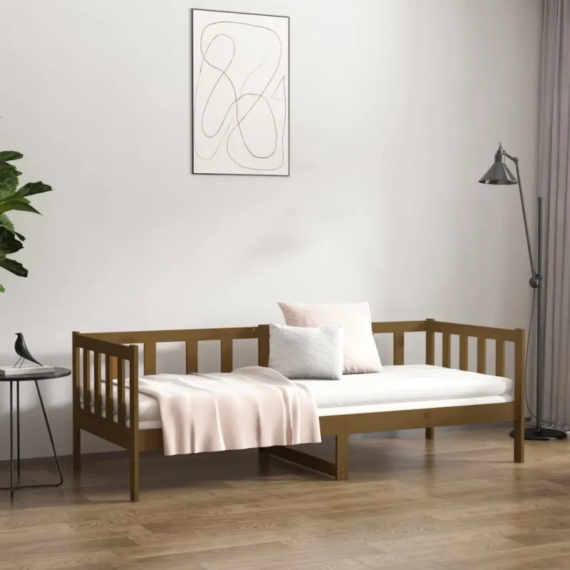 Lova, medaus rudos spalvos, 80x200cm, pušies medienos masyvas