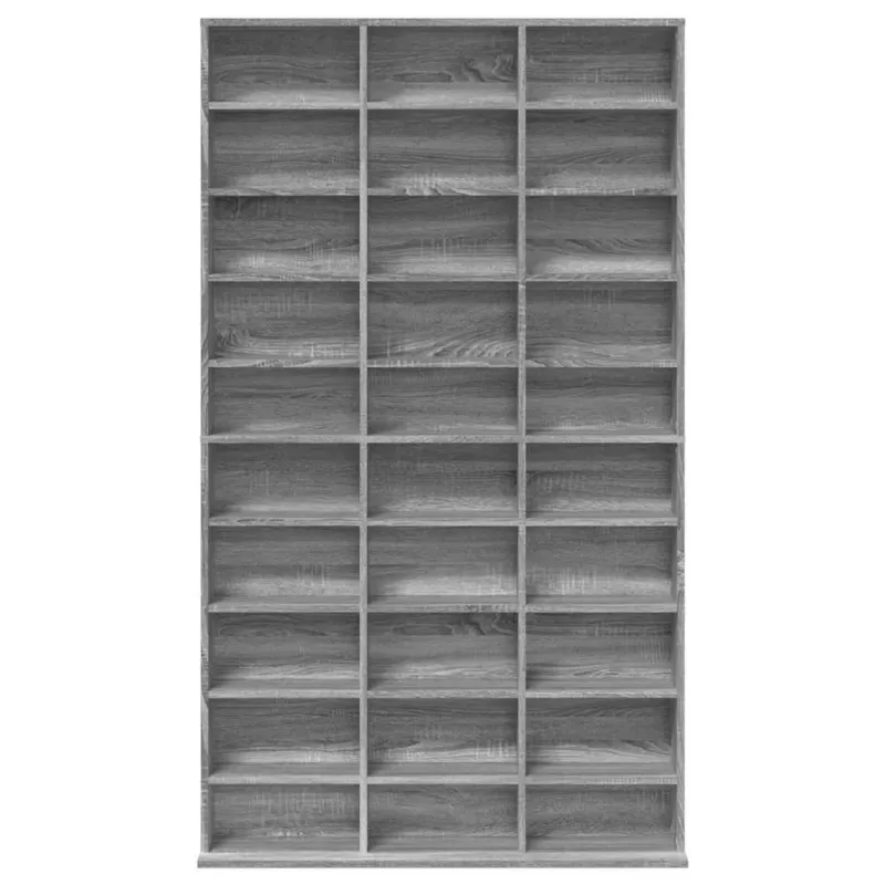 Spintelė kompaktiniams diskams, pilka, 102x23x177,5cm, mediena