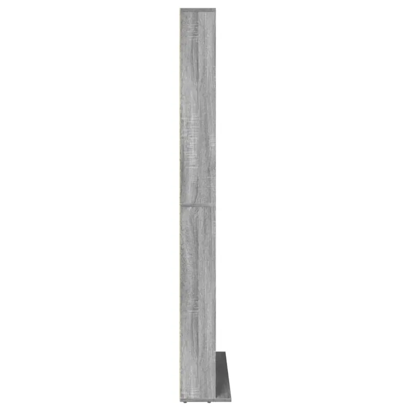 Spintelė kompaktiniams diskams, pilka, 102x23x177,5cm, mediena