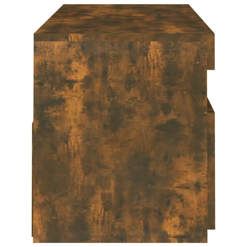 Televizoriaus spintelė su LED, dūminio ąžuolo, 120x35x40cm