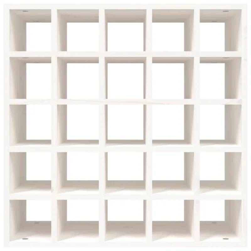 Vyno spintelė, balta, 56x25x56 cm, pušies masyvas