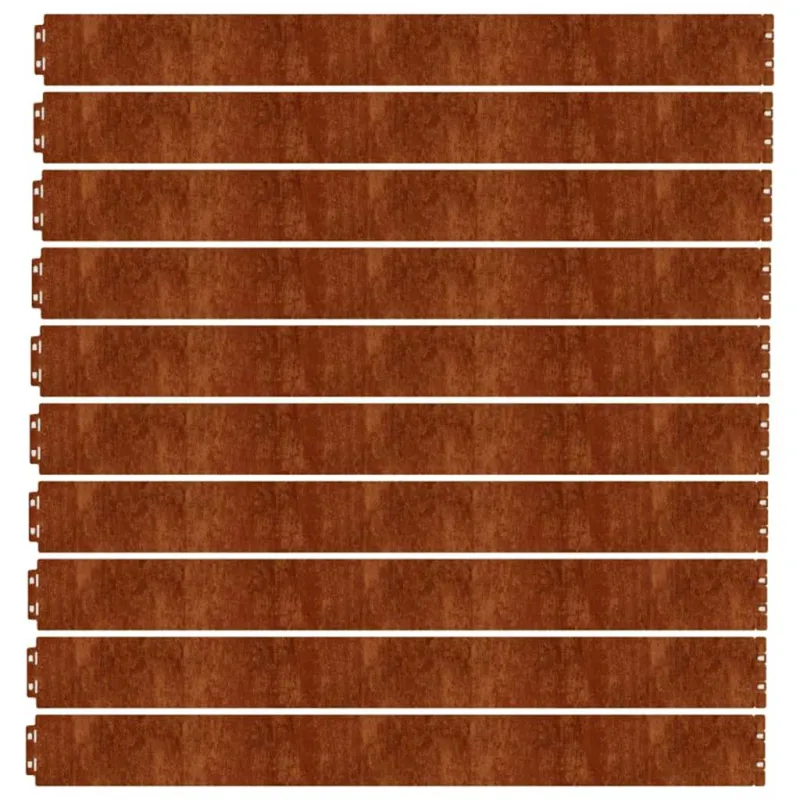 Vejos apvadai, 10vnt., 10x103cm, lankstus Corten plienas