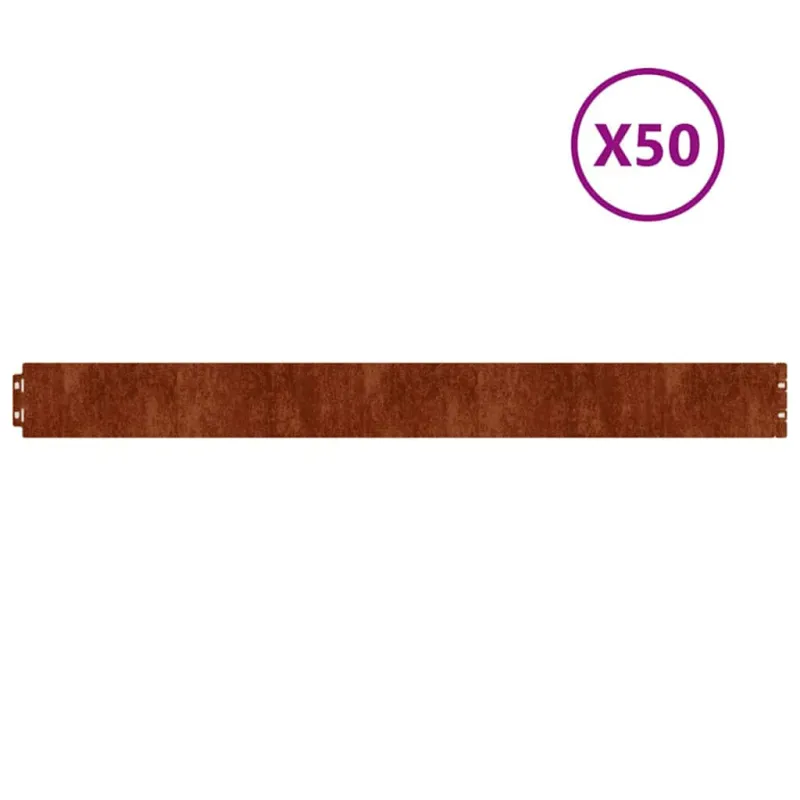 Vejos apvadai, 50vnt., 10x103cm, lankstus Corten plienas