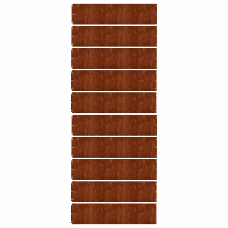 Vejos apvadai, 10vnt., 25x103cm, lankstus Corten plienas