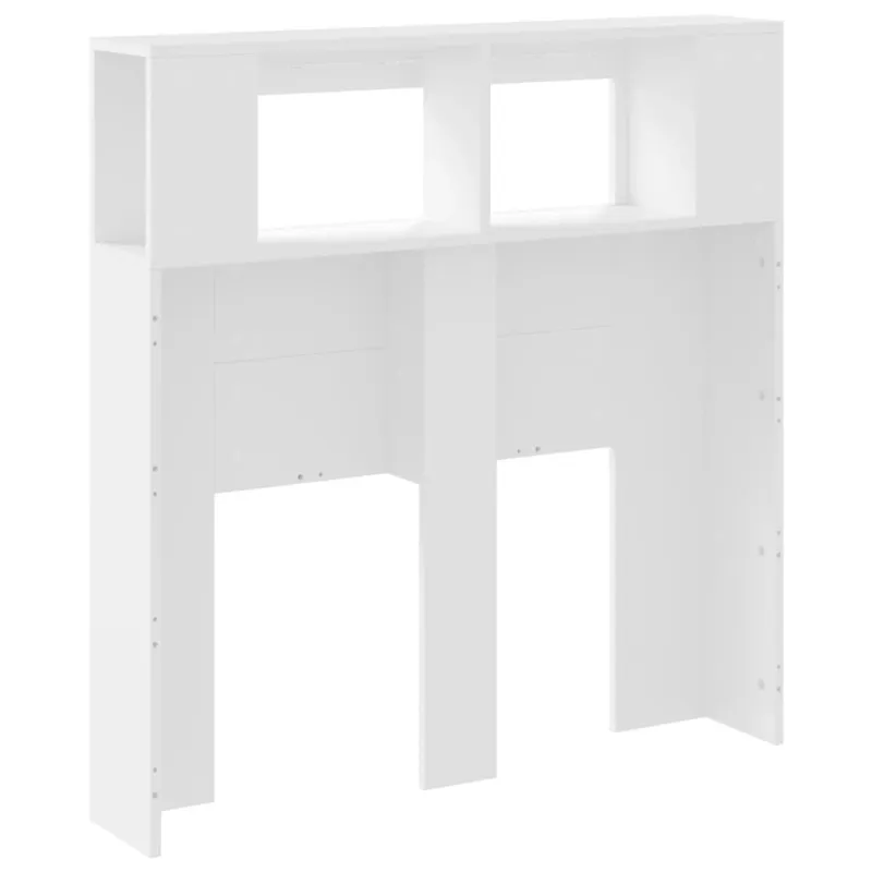 LED galvūgalis, baltas, 100x18,5x103,5cm, apdirbta mediena