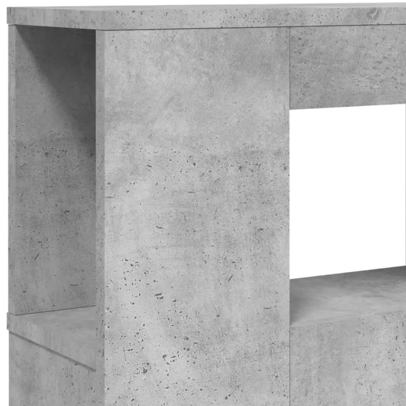LED galvūgalis, betono, 120x18,5x103,5cm, apdirbta mediena