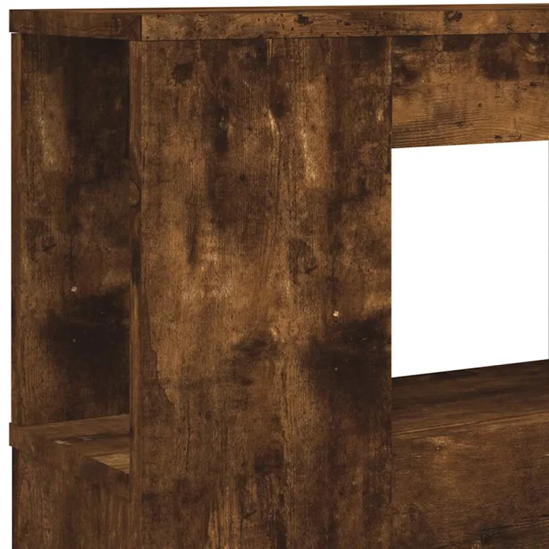 LED galvūgalis, dūminio ąžuolo, 180x18,5x103,5cm, mediena