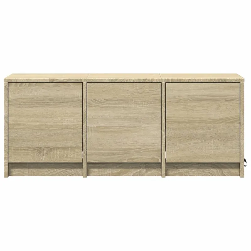 Televizoriaus spintelė su LED, ąžuolo, 97x34x40cm, mediena