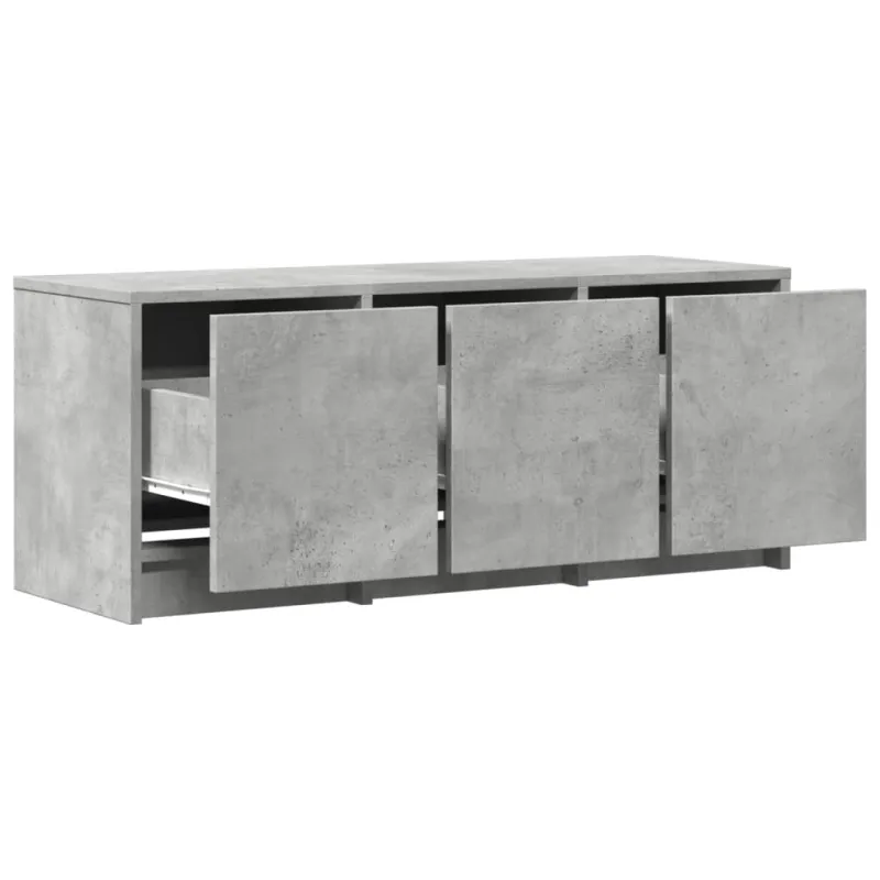 Televizoriaus spintelė su LED, betono, 97x34x40cm, mediena