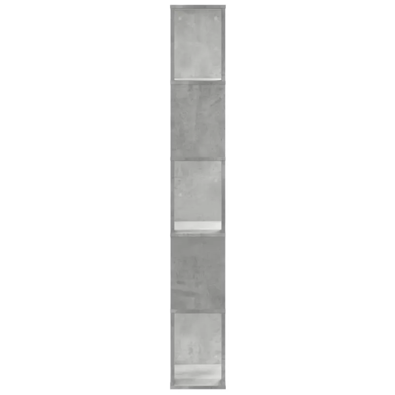 Knygų spinta, 5 aukštų, betono, 45x23,5x162,5cm, mediena