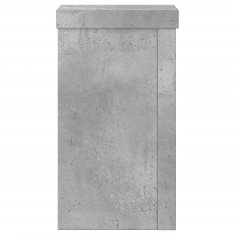 Stovai augalams, 2vnt., betono, 10x10x18cm, apdirbta mediena