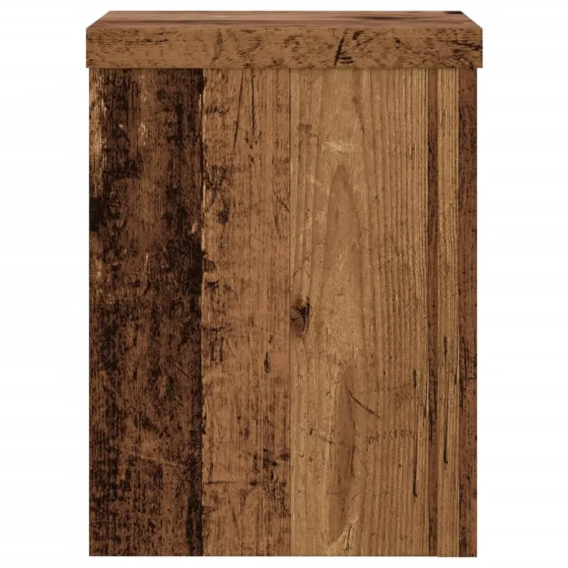 Stovai augalams, 2vnt., sendintos medienos, 15x15x20cm, mediena