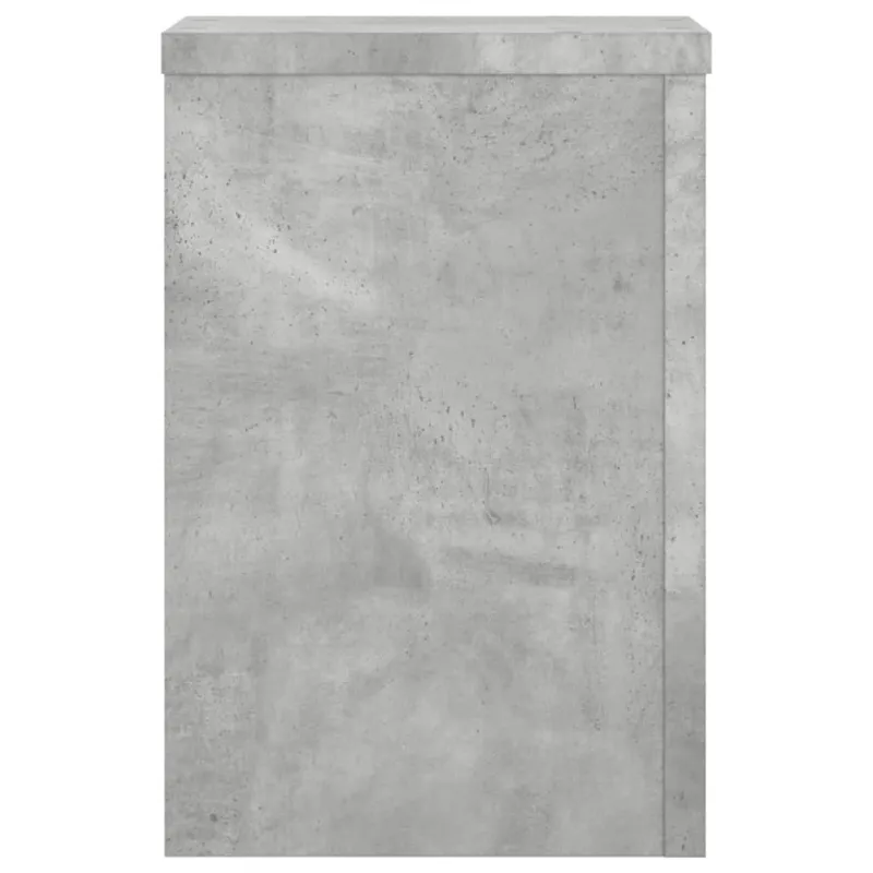 Stovai augalams, 2vnt., betono, 25x25x35cm, apdirbta mediena