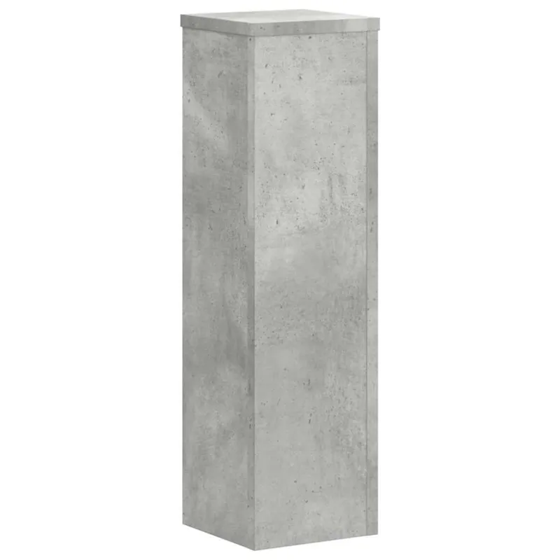 Stovai augalams, 2vnt., betono, 17x17x60cm, apdirbta mediena