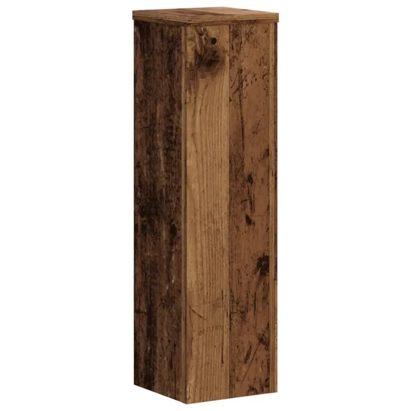Stovai augalams, 2vnt., sendintos medienos, 17x17x60cm, mediena