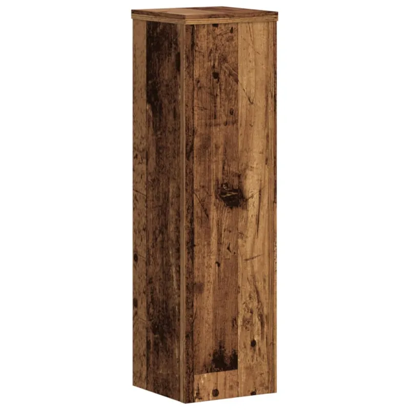 Stovai augalams, 2vnt., sendintos medienos, 17x17x60cm, mediena