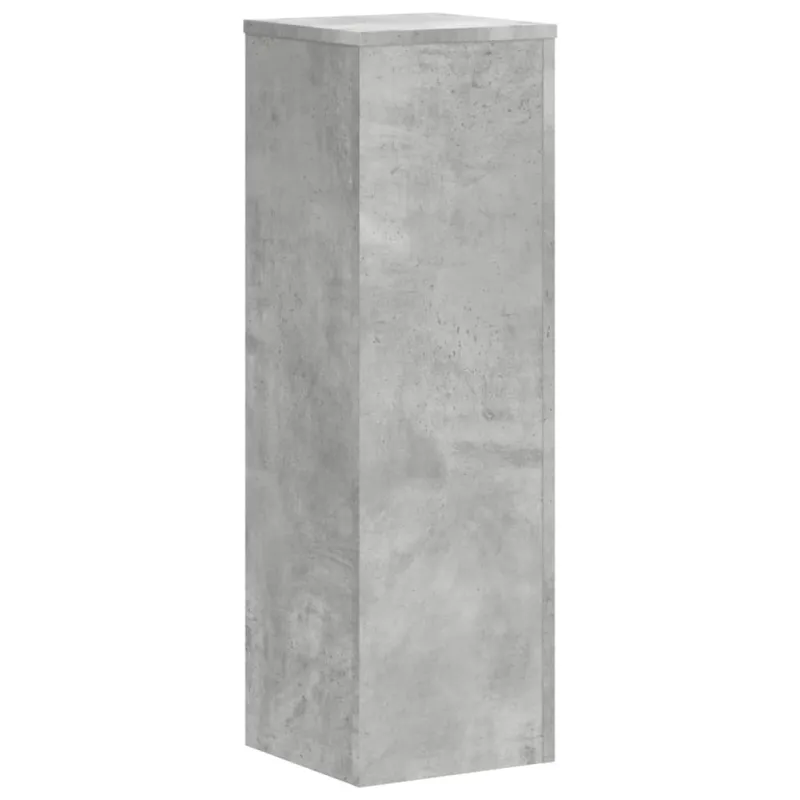 Stovai augalams, 2vnt., betono, 25x25x80cm, apdirbta mediena