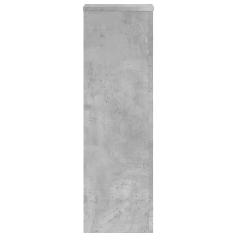Stovai augalams, 2vnt., betono, 25x25x80cm, apdirbta mediena